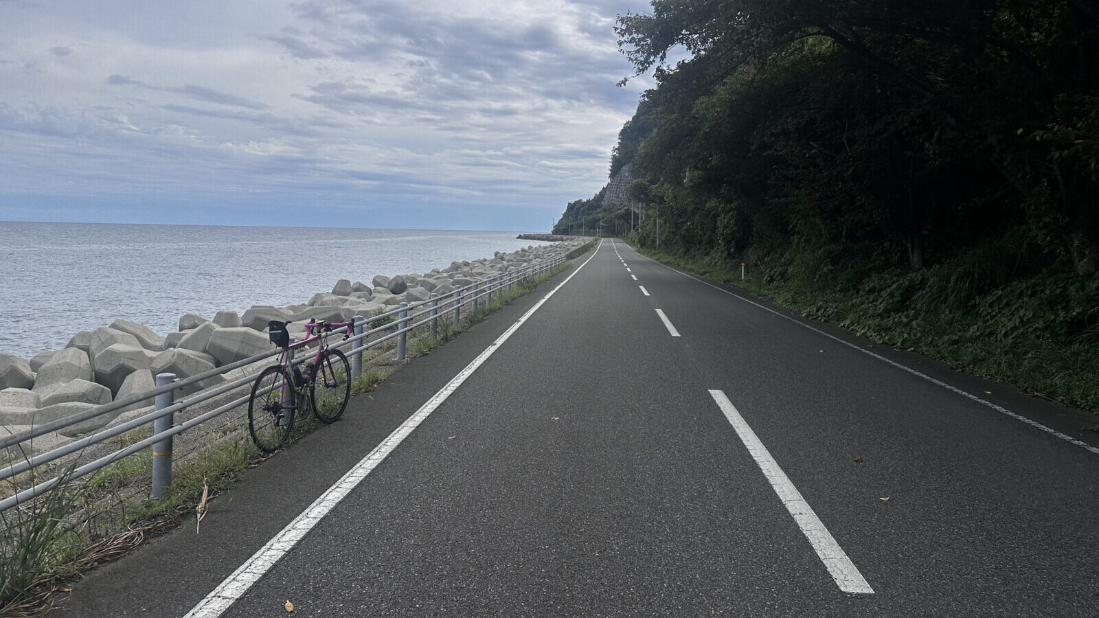 Cycling the coast of Sado Island